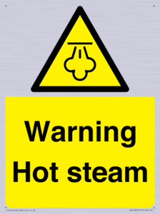 Warning Hot steam